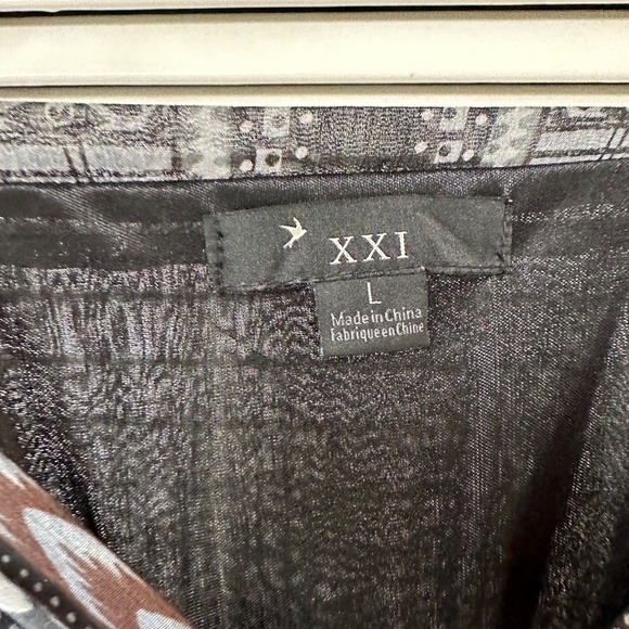 Forever 21 Dress Tartan Plaid Tribal Print Sleeveless Large NWT - Picture 11 of 17